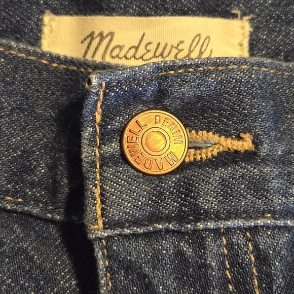 Madewell Womens Rigid Denim High Waist Straight Mini Jean Skirt Size 29 - Picture 7 of 12
